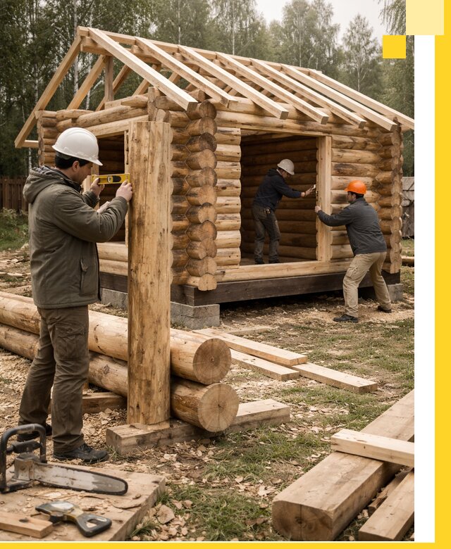 Строительство бань для дачи под ключ в Луховицах с доставкой и монтажом