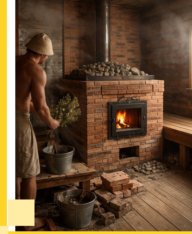 Кирпичные банные печи в Луховицах от 93105 р. | ЭриданЛхв