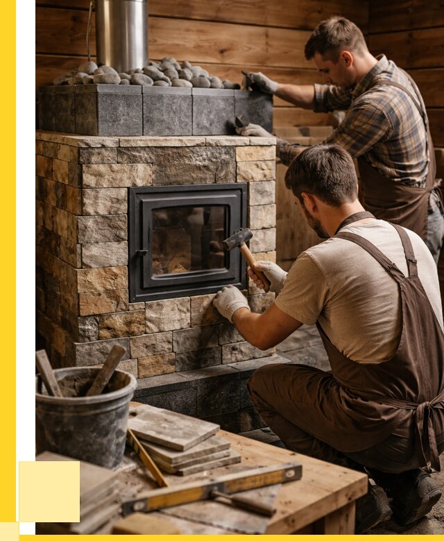 Облицовка банной печи в Луховицах от 15518 р. | ЭриданЛхв