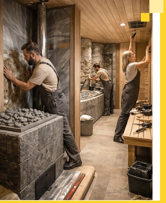 Строительство бань и SPA процедур в Луховицах под ключ и отделкой