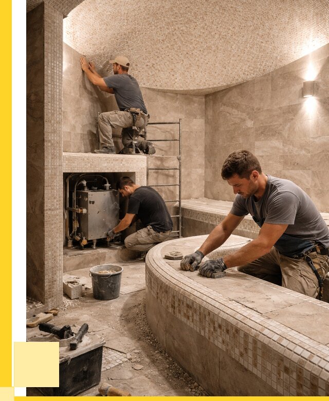 Монтаж хамамов под ключ в Луховицах от 258625 р. ЭриданЛхв