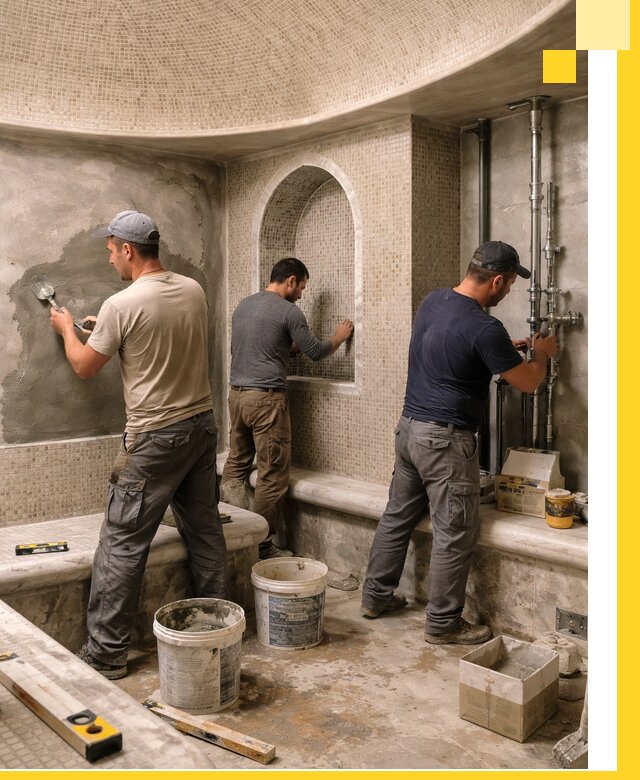 Профессиональный монтаж хамамов под ключ в Луховицах с гарантией