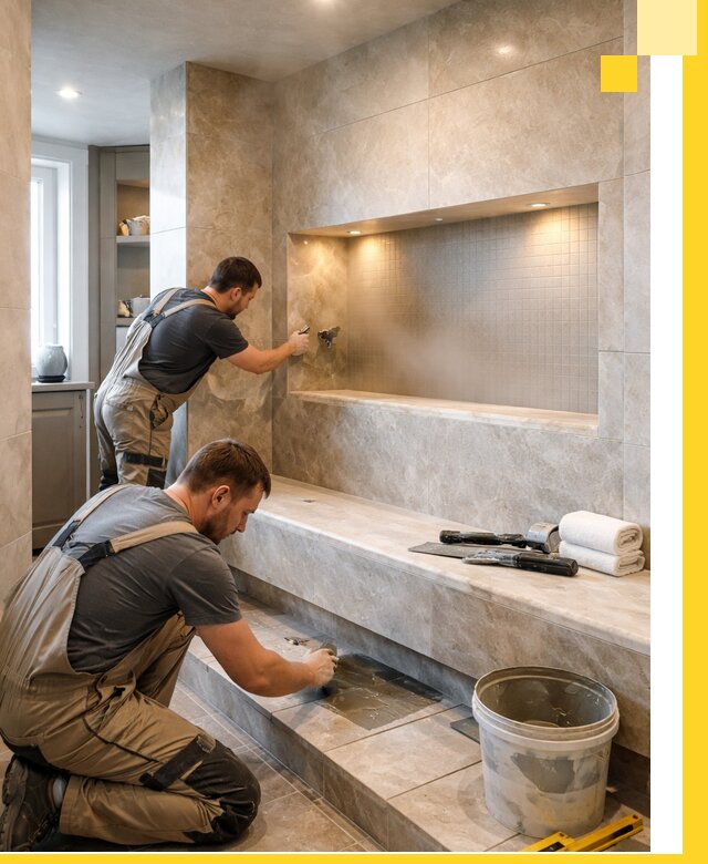 Профессиональное строительство хамама в квартире в Луховицах