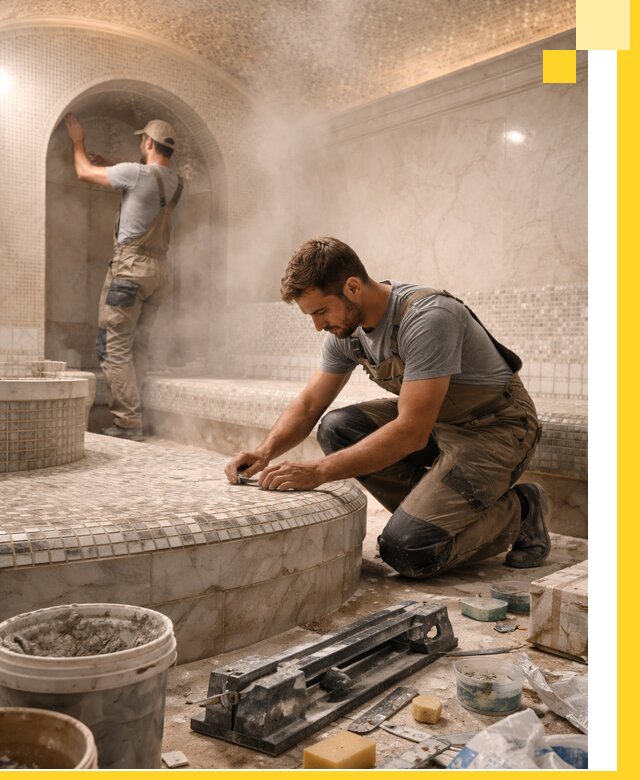 Профессиональный дизайн хамама и SPA под ключ в Луховицах