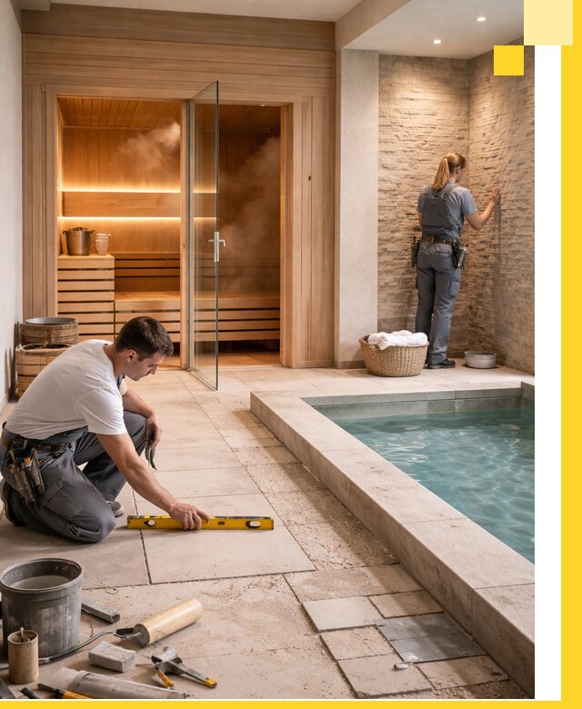 Комплексный дизайн и отделка интерьеров SPA под ключ в Луховицах